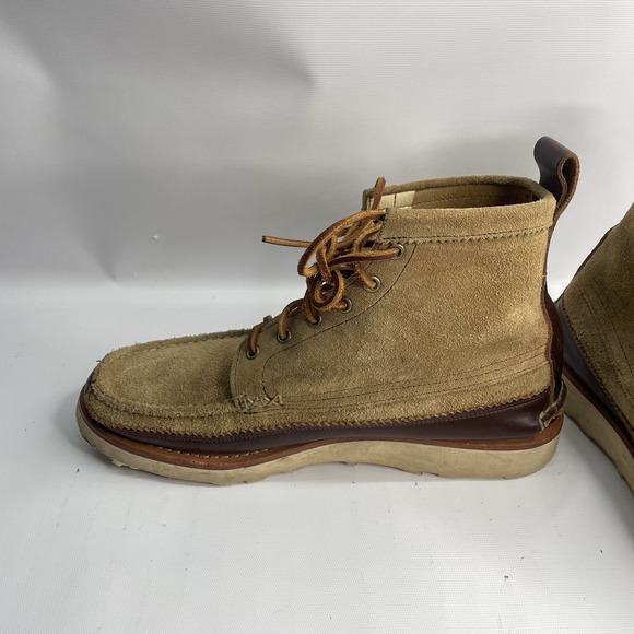 Yuketen Maine Guide 6 Eye Suede Leather Boots EXCELLENT Shape‎  Size M12E